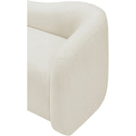 Kali Faux Shearling Teddy Fabric Upholstered Chair in Cream