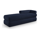 Kennedy Chenille Fabric Upholstered Bench in Navy