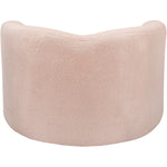 Kali Faux Shearling Teddy Fabric Upholstered Chair in Pink