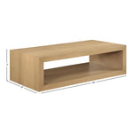 Alma Oak Veneer Coffee Table in Natural