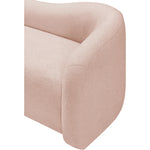 Kali Faux Shearling Teddy Fabric Upholstered Chair in Pink
