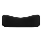 Kali 86" Faux Shearling Teddy Fabric Upholstered Sofa in Black