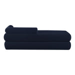Kennedy Chenille Fabric Upholstered Bench in Navy