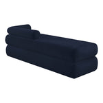 Kennedy Chenille Fabric Upholstered Bench in Navy
