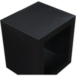 Alma Oak Veneer End / Side Table in Black