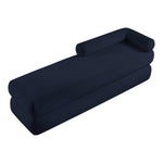 Kennedy Chenille Fabric Upholstered Bench in Navy