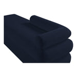 Kennedy Chenille Fabric Upholstered Bench in Navy