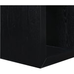 Alma Oak Veneer End / Side Table in Black
