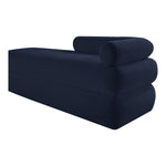 Kennedy Chenille Fabric Upholstered Bench in Navy