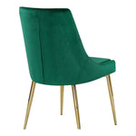 Karina Velvet Upholstered Dining Chair in Green