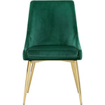 Karina Velvet Upholstered Dining Chair in Green