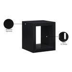 Alma Oak Veneer End / Side Table in Black