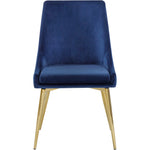 Karina Velvet Upholstered Dining Chair in Navy