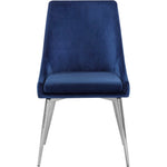 Karina Velvet Upholstered Dining Chair in Navy