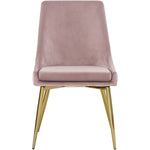 Karina Velvet Upholstered Dining Chair in Pink