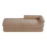 Kennedy Teddy Fabric Upholstered Bench in Beige