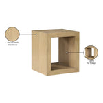 Alma Oak Veneer End / Side Table in Natural
