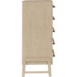 Kaya Oak Veneer And Vegan Leather Handle Chest in Natural