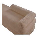 Kennedy Teddy Fabric Upholstered Bench in Beige