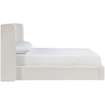 Kendall Linen Textured Fabric Upholstered Full Bed in Cream