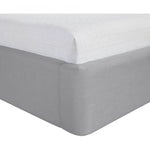 Kendall Linen Textured Fabric Upholstered Full Bed in Grey