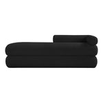 Kennedy Teddy Fabric Upholstered Bench in Black