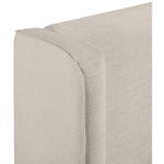 Kendall Linen Textured Fabric Upholstered King Bed in Beige