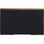 Amara Velvet Upholstered King Bed in Brown