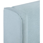 Kendall Linen Textured Fabric Upholstered King Bed in Light Blue