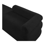 Kennedy Teddy Fabric Upholstered Bench in Black