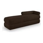 Kennedy Teddy Fabric Upholstered Bench in Brown