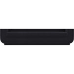 Kimora 86.5" Linen Textured Fabric Upholstered Sofa in Black