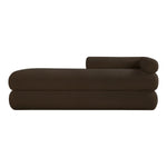 Kennedy Teddy Fabric Upholstered Bench in Brown