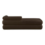 Kennedy Teddy Fabric Upholstered Bench in Brown