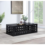 Kinsley Oak Veneer Coffee Table in Black