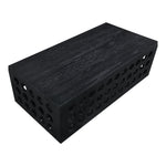 Kinsley Oak Veneer Coffee Table in Black