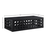 Kinsley Oak Veneer Coffee Table in Black
