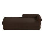 Kennedy Teddy Fabric Upholstered Bench in Brown