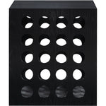 Kinsley Oak Veneer End / Side Table in Black