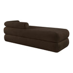 Kennedy Teddy Fabric Upholstered Bench in Brown