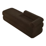 Kennedy Teddy Fabric Upholstered Bench in Brown
