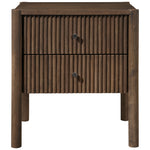 Kivo Solid Wood Nightstand in Walnut