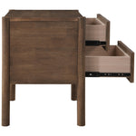 Kivo Solid Wood Nightstand in Walnut