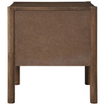 Kivo Solid Wood Nightstand in Walnut
