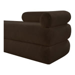 Kennedy Teddy Fabric Upholstered Bench in Brown
