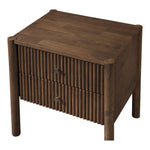 Kivo Solid Wood Nightstand in Walnut