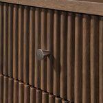 Kivo Solid Wood Nightstand in Walnut