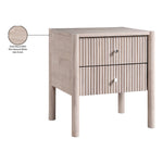 Kivo Solid Wood Nightstand in Natural