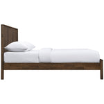 Kivo Solid Wood Queen Bed in Walnut