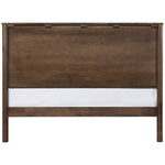 Kivo Solid Wood Queen Bed in Walnut